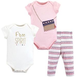 Little Treasure 3 Piece Set - Cotton Bodysuit Pant -Free Spirit